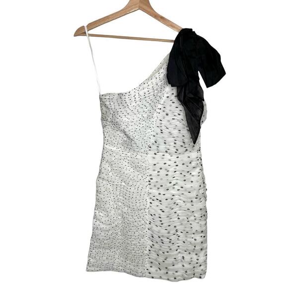 New Women’s Halston Analise Dress In Micro Dot Size 8 - Picture 5 of 9